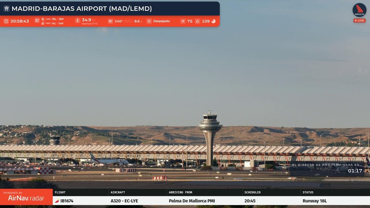 🔴 LIVE Plane Spotting Madrid-Barajas Airport ✈️ | 15 JUL 2026