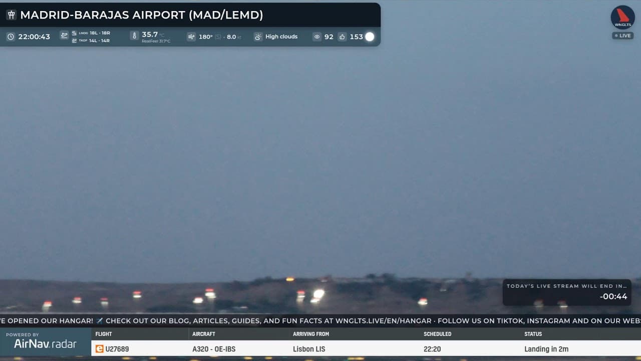 🔴 4K LIVE Plane Spotting Madrid-Barajas ✈️ | Resaca mundialista | 11 JUL 2026