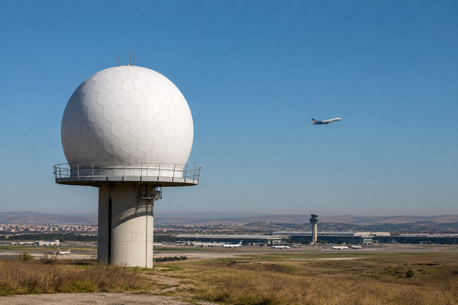 What Is Hidden Inside the Large White Domes Near Airports?