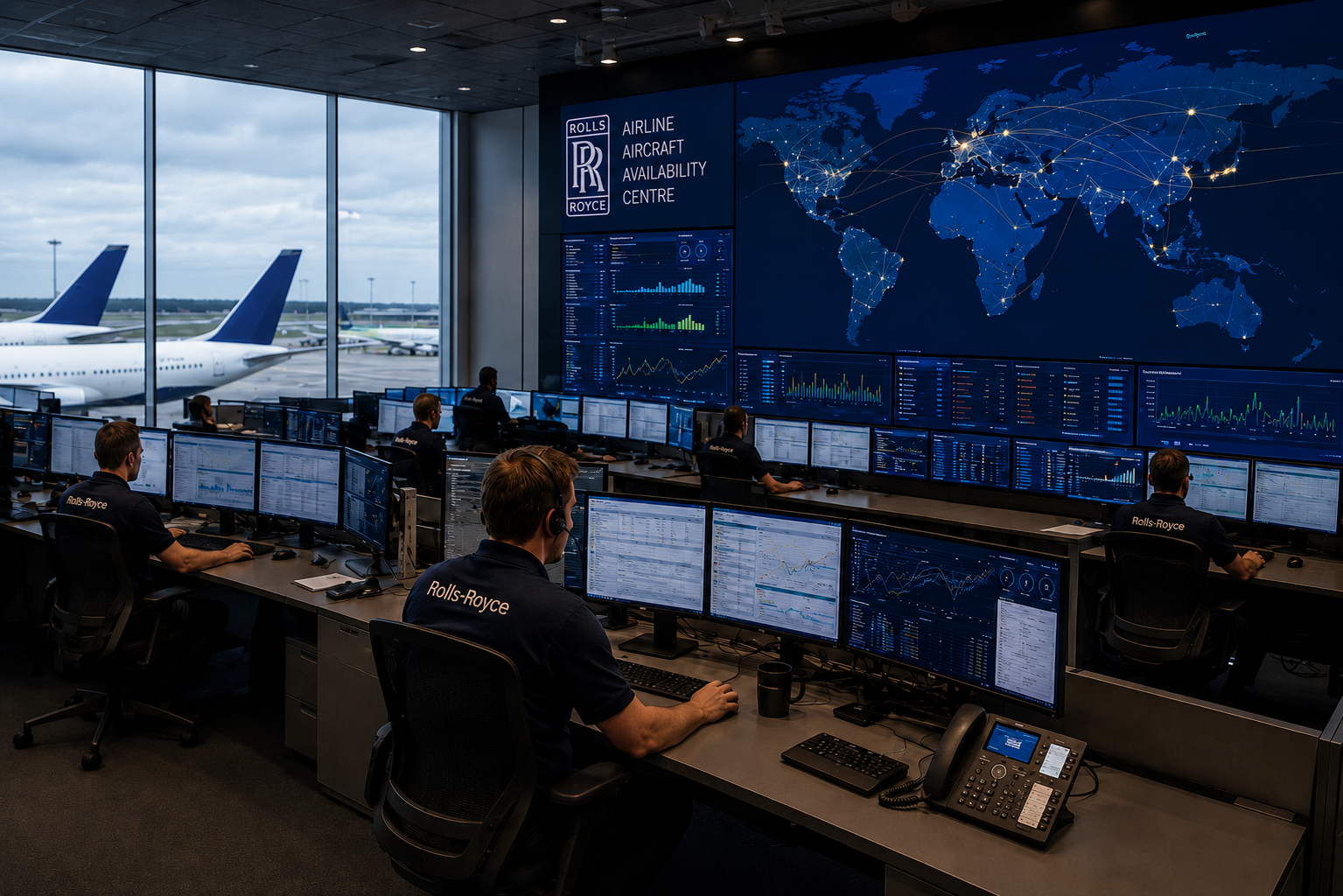 Inside the Rolls-Royce Centre That Listens to Aircraft Engines Around the World
